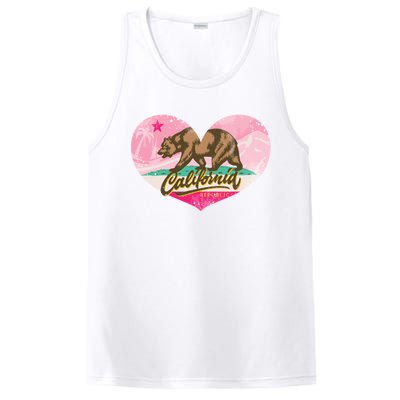 California Republic Heart PosiCharge Competitor Tank