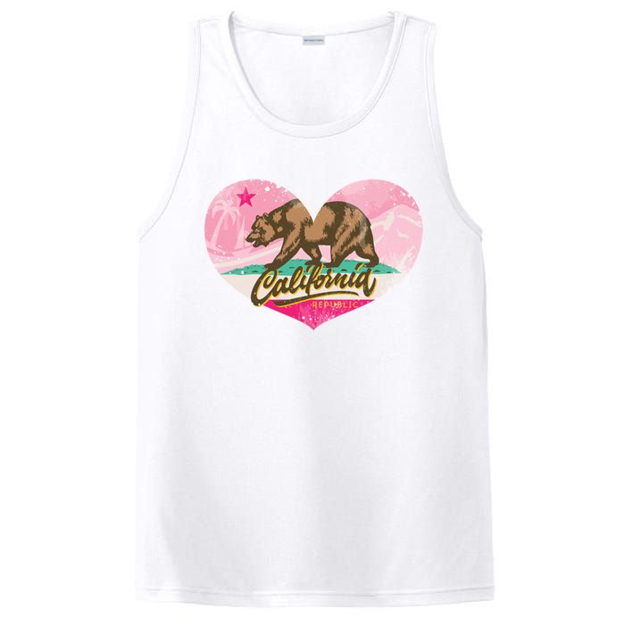 California Republic Heart PosiCharge Competitor Tank