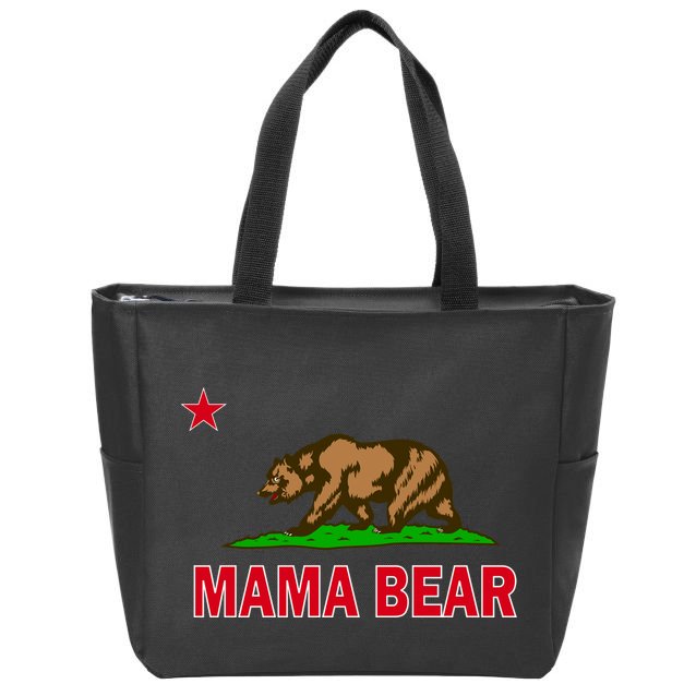 California Republic Mama Bear Zip Tote Bag