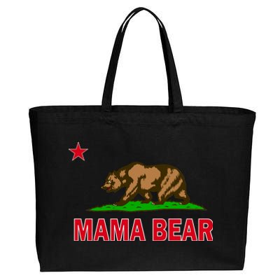 California Republic Mama Bear Cotton Canvas Jumbo Tote