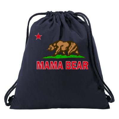 California Republic Mama Bear Drawstring Bag