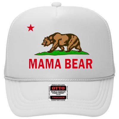 California Republic Mama Bear High Crown Mesh Back Trucker Hat