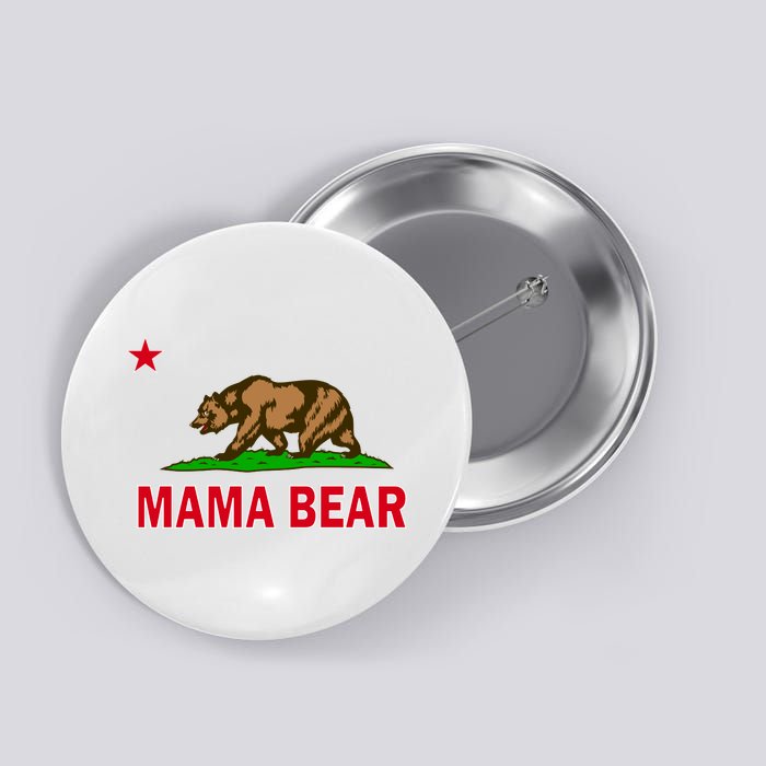 California Republic Mama Bear Button