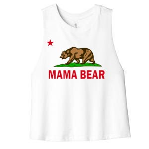 California Republic Mama Bear Women's Racerback Cropped Tank