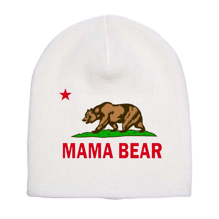 California Republic Mama Bear Short Acrylic Beanie