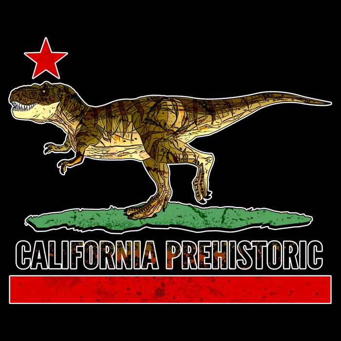 California Republic Prehistoric T-Rex City Backpack