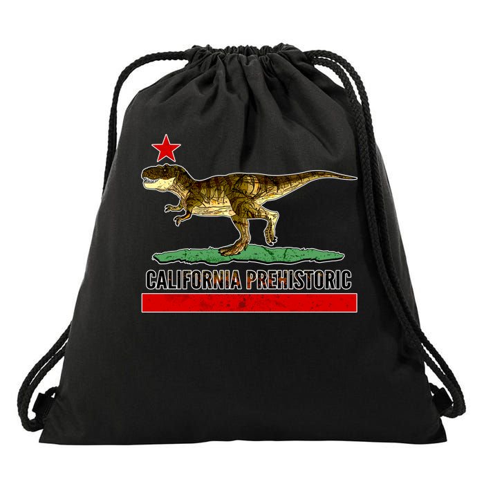 California Republic Prehistoric T-Rex Drawstring Bag