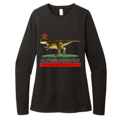 California Republic Prehistoric T-Rex Womens CVC Long Sleeve Shirt