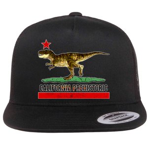 California Republic Prehistoric T-Rex Flat Bill Trucker Hat