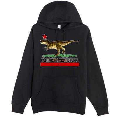 California Republic Prehistoric T-Rex Premium Pullover Hoodie