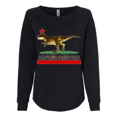 California Republic Prehistoric T-Rex Womens California Wash Sweatshirt