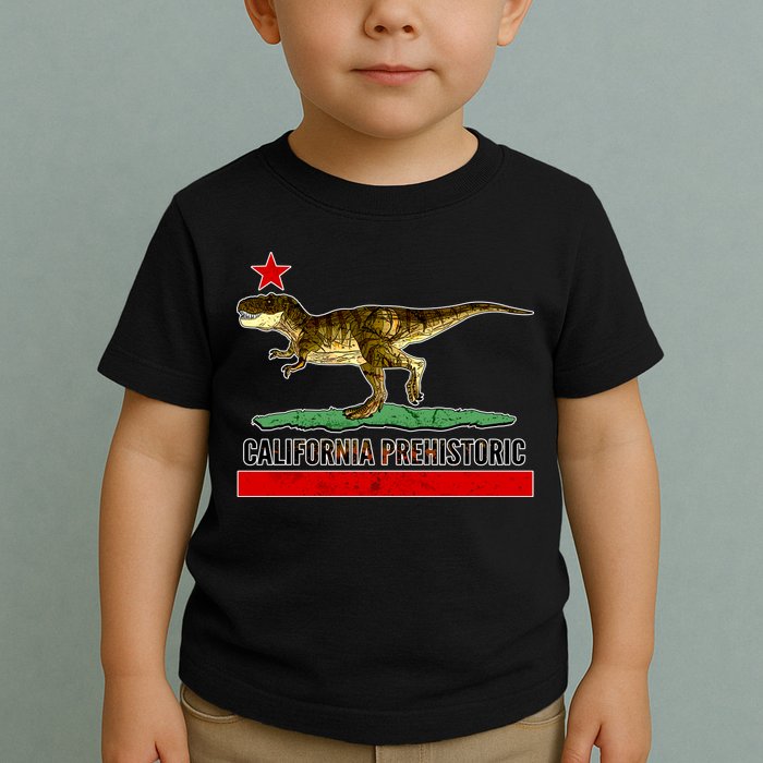 California Republic Prehistoric T-Rex Toddler T-Shirt