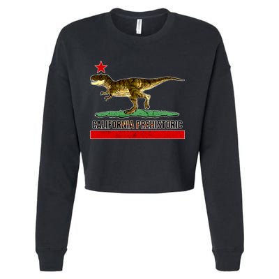 California Republic Prehistoric T-Rex Cropped Pullover Crew