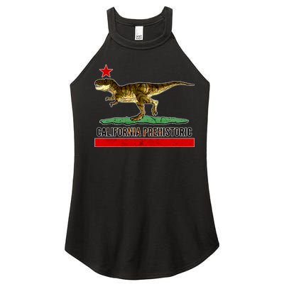 California Republic Prehistoric T-Rex Women's Perfect Tri Rocker Tank