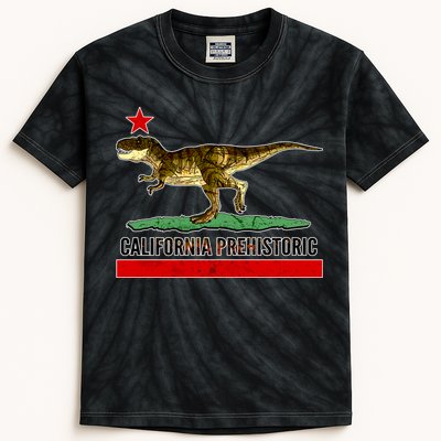 California Republic Prehistoric T-Rex Kids Tie-Dye T-Shirt