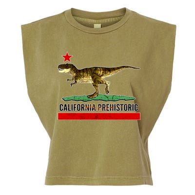 California Republic Prehistoric T-Rex Garment-Dyed Women's Muscle Tee