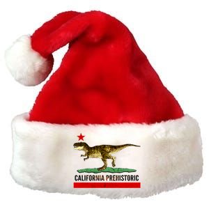 California Republic Prehistoric T-Rex Premium Christmas Santa Hat