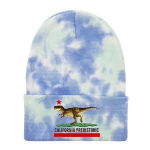 California Republic Prehistoric T-Rex Tie Dye 12in Knit Beanie