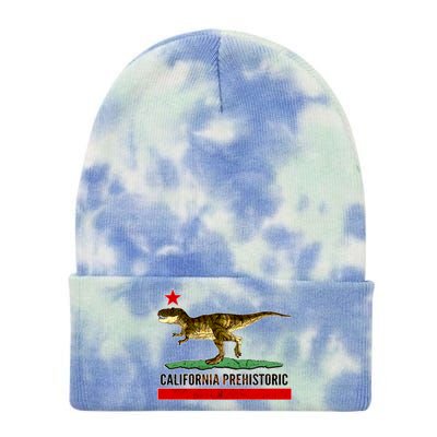 California Republic Prehistoric T-Rex Tie Dye 12in Knit Beanie