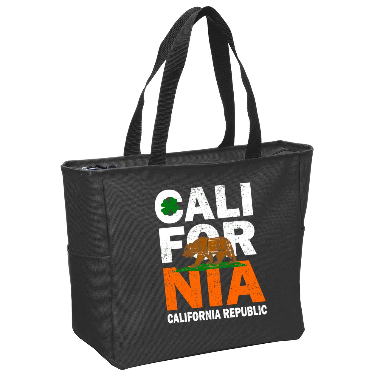 California Republic St. Patrick's Day Irish Zip Tote Bag