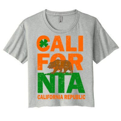 California Republic St. Patrick's Day Irish Women's Crop Top Tee