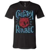 California Republic Vintage V-Neck T-Shirt