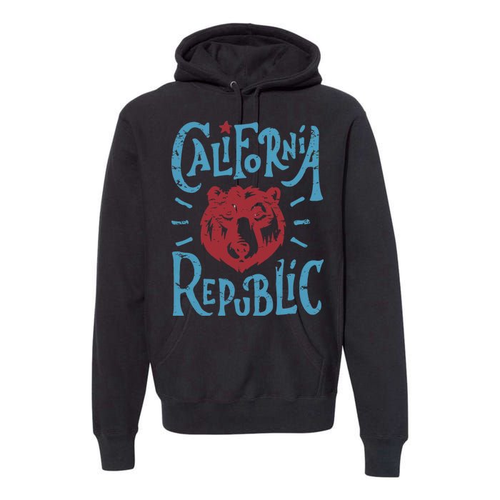 California Republic Vintage Premium Hoodie