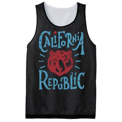 California Republic Vintage Mesh Reversible Basketball Jersey Tank