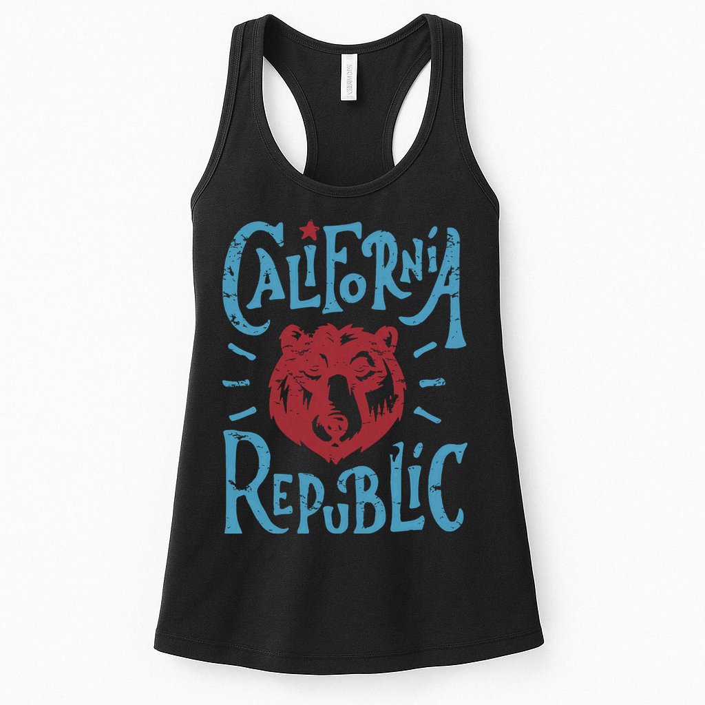 California Republic Vintage Womens Tank Top
