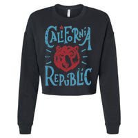 California Republic Vintage Cropped Pullover Crew