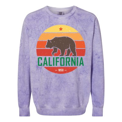 California Retro Circle Colorblast Crewneck Sweatshirt