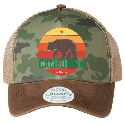 California Retro Circle Legacy Tie Dye Trucker Hat