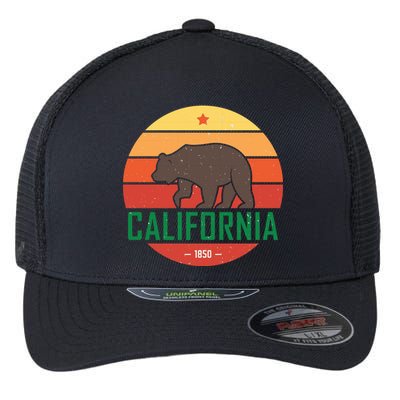 California Retro Circle Flexfit Unipanel Trucker Cap