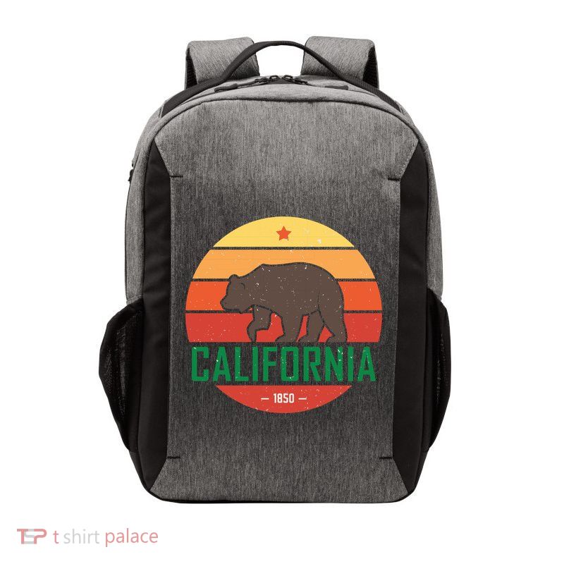 California Retro Circle Vector Backpack