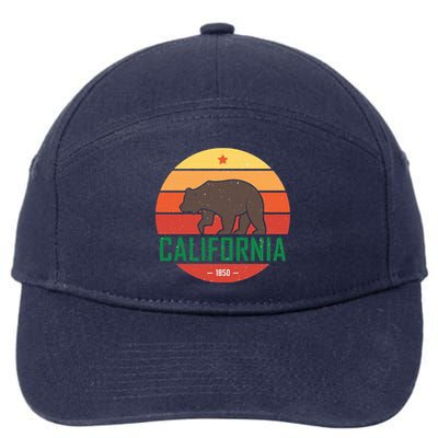 California Retro Circle 7-Panel Snapback Hat