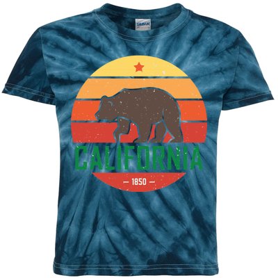 California Retro Circle Kids Tie-Dye T-Shirt