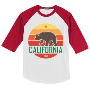 California Retro Circle Kids Colorblock Raglan Jersey