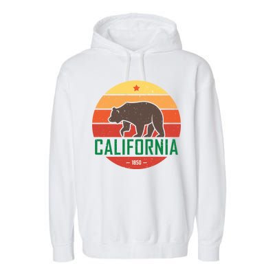 California Retro Circle Garment-Dyed Fleece Hoodie