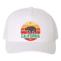 California Retro Circle Yupoong Adult 5-Panel Trucker Hat