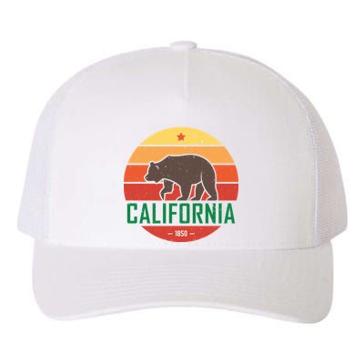 California Retro Circle Yupoong Adult 5-Panel Trucker Hat