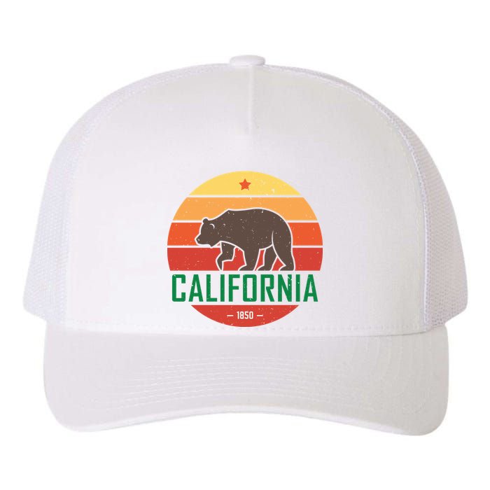 California Retro Circle Yupoong Adult 5-Panel Trucker Hat