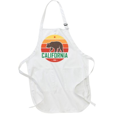 California Retro Circle Full-Length Apron With Pockets