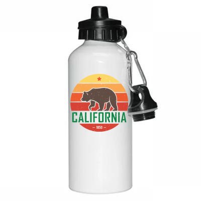 California Retro Circle Aluminum Water Bottle