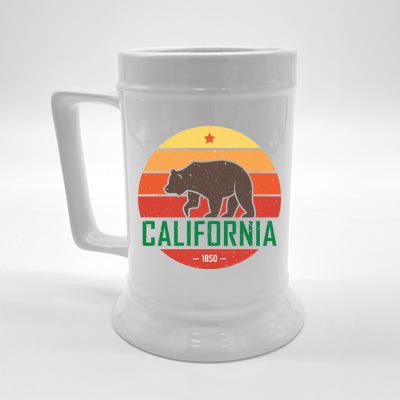 California Retro Circle Beer Stein