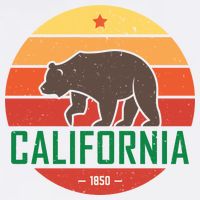 California Retro Circle Button