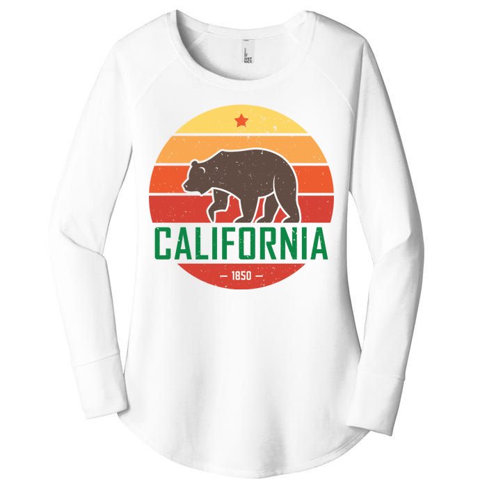 California Retro Circle Women's Perfect Tri Tunic Long Sleeve Shirt