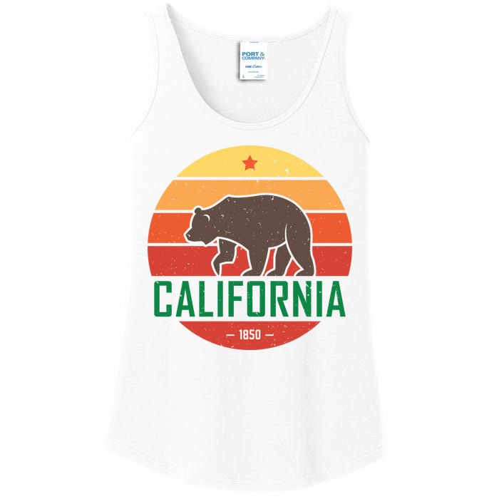 California Retro Circle Ladies Essential Tank