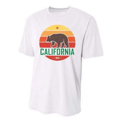 California Retro Circle Youth Performance Sprint T-Shirt