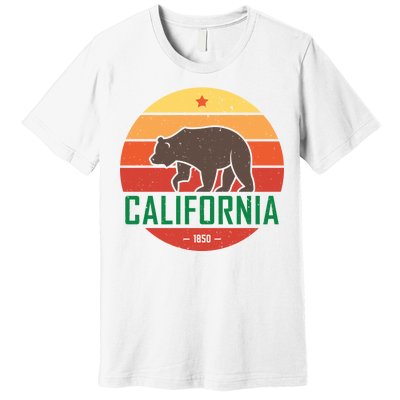 California Retro Circle Premium T-Shirt