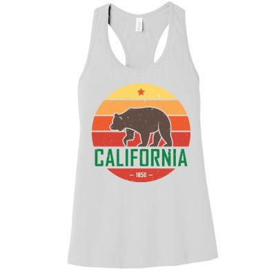 California Retro Circle Women's Racerback Tank